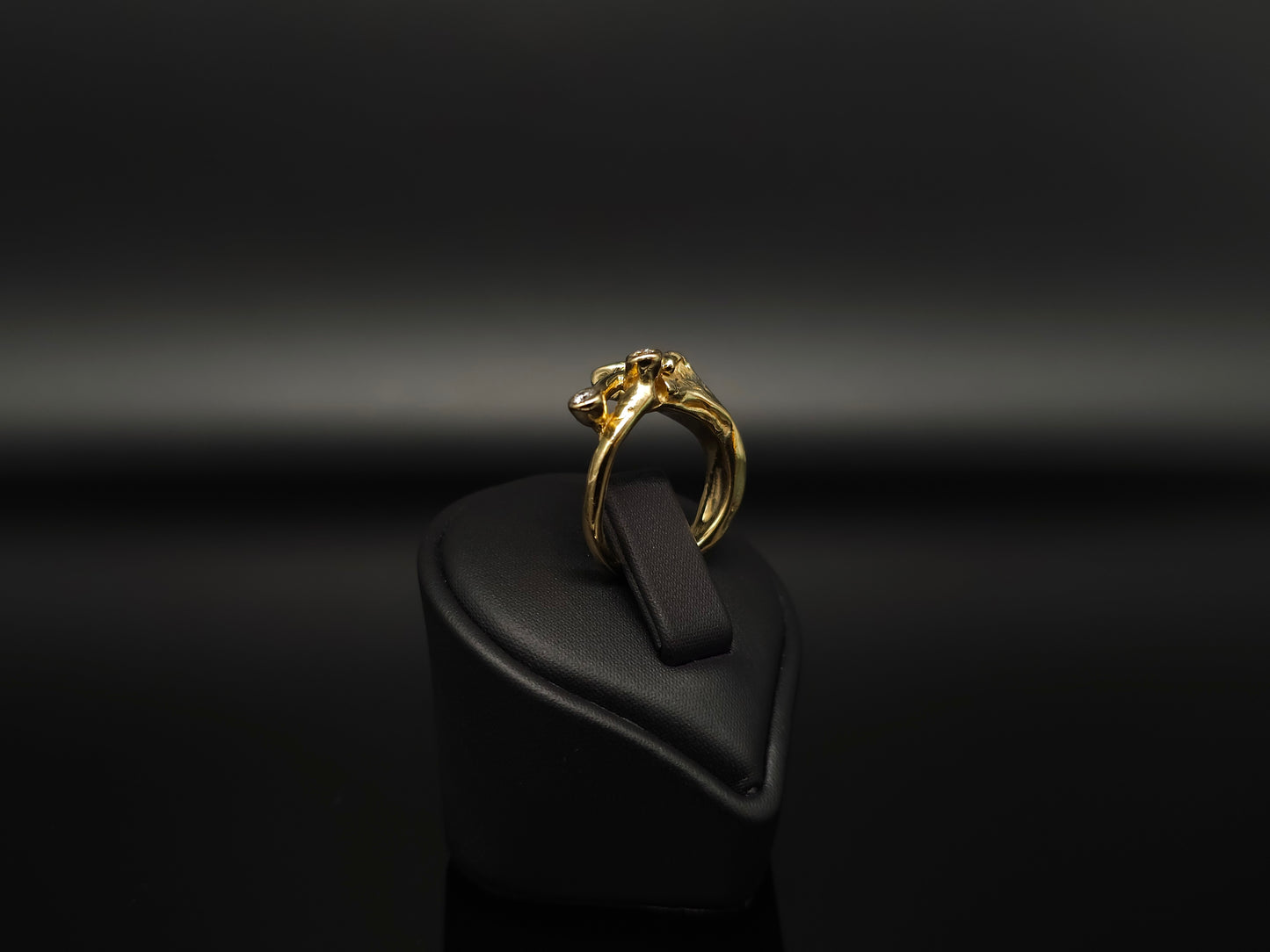 Lxy - Ring Diamantring aus 750er 18k Gelbgold mit Top Brillanten handgefertigt