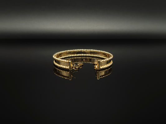 Lxy - Armband Armreif 14K 585 Gold Gelbgold Armreifen