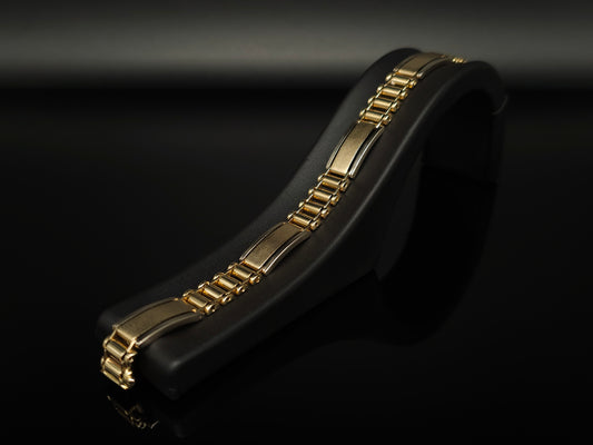 Lxy - Armband aus 585er Weiß- und Gelbgold